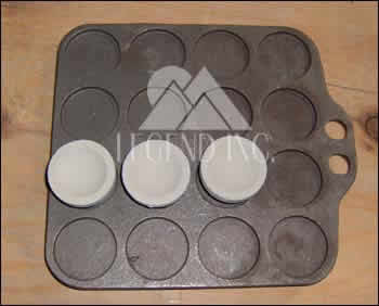 Cast Iron Cupel Trays, 16 place
