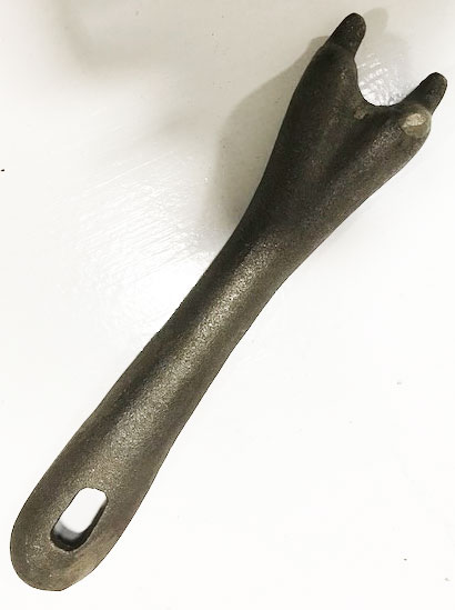 Detachable Cupel Tray Handle, Cast Iron