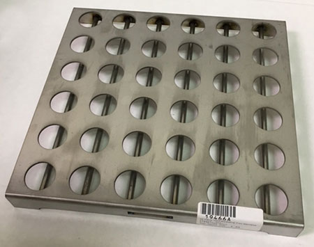 36 Place 10ml Annealing Tray Stainless Steel - 6 x 6