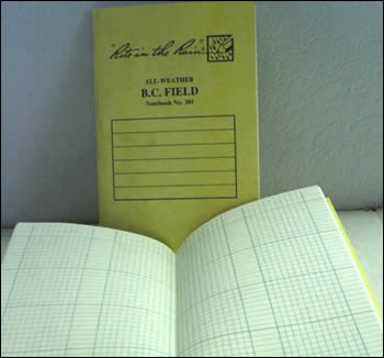 #381 Metric Grid Stapled Notebook