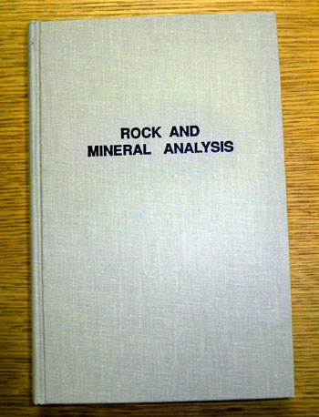 Rock and Mineral Analysis (used), by Wesley Johnson