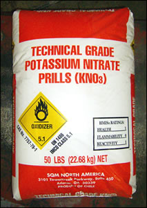 Potassium Nitrate PRILLS Technical Grade (KNO3) - 55 lb Bag