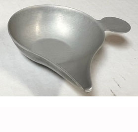 Small Aluminum Teardrop weigh boat (unpainted) - Click Image to Close