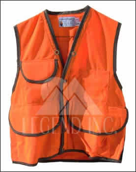 Orange SVS Vest, 4 Pocket, Size Small