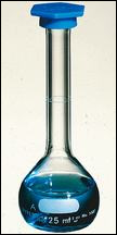 25 ml Volumetric Flask - Class "A" with Snap Cap - Click Image to Close