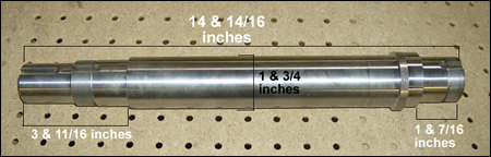 Eccentric Shaft for Model 4100 - Click Image to Close