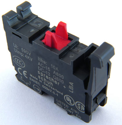 Contact block for D-12 CE Emergency Stop - Click Image to Close