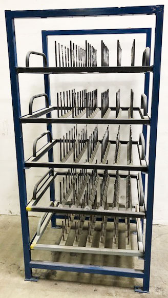 Used 25PF Pot Rack w/Trays - Click Image to Close