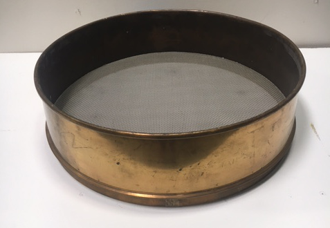Used #10 Brass Sieve, 18" diameter