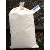 7" x 12.5" 10 oz Duck Canvas Bag (Tie-Tape) - bundle of 50