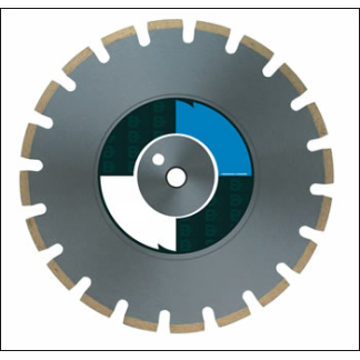 <b>Wide Slot</b> 14" Very Hard Wet Cutting Segmented Rim Blade - MK-62G
