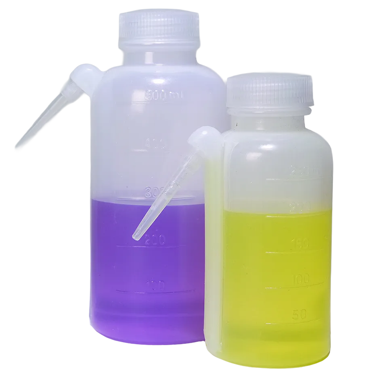 500 ml Unitary Wash Bottle Wide Mouth - Clear