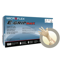 Latex Exam Gloves (Box of 100) Powder Free - Microflex E-Grip