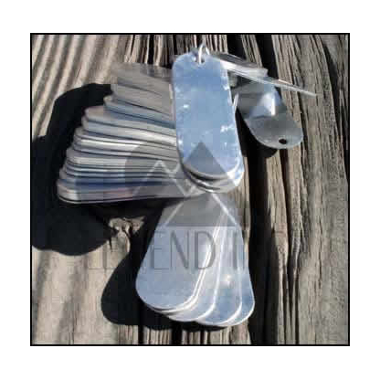 Racetrack Al Tags  unnumbered  - Bundle 100