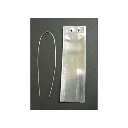 7/8" x 3" Double Face "Write On" Aluminum Tags with 6" Wire Ties