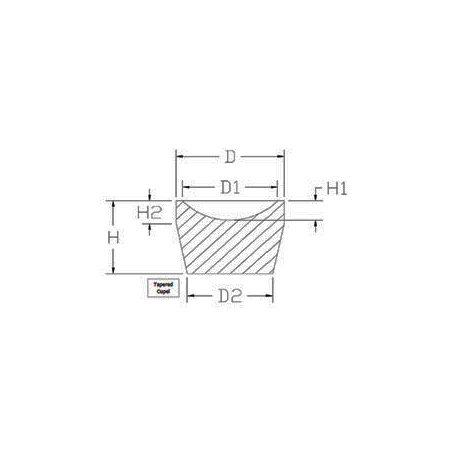 1.5" Tapered Standard Bone Ash Cupel - Case of 300 - Image 3