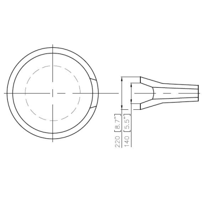 Silicon Carbide Crucible NOC 2427 STB LL1C (610x685mm) - Image 2