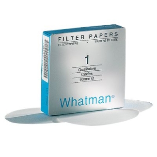 Whatman #1 filter paper, 9cm (11um) 100/pk