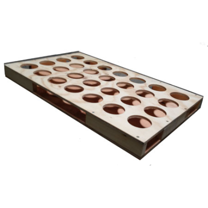 Extra crucible pallet, wood (4x7)