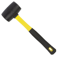 Bucket Lid Mallet Rubber 32oz Heavy Duty Fiberglass Handle