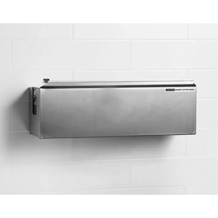 18" Poly Film Dispenser & Cutter -  Stainless Steel - Image 2