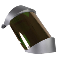 Oberon Green Gold AF with Ratchet AntiFog Face Shield & Chin Guard
