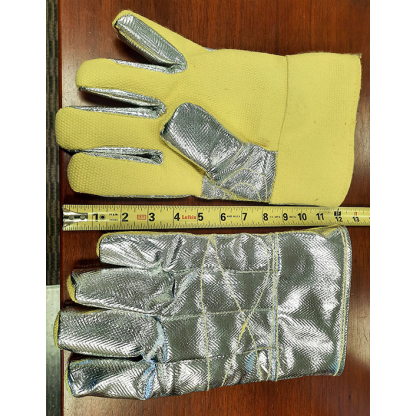 11" Kevlar palm Aluminized back glove