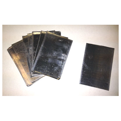 Lead foil sheets, 2"x3"x0.008"