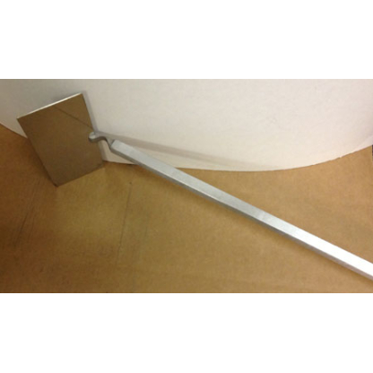 Cupel Mirror with 54" Handle, Large Mirror(10"x4")