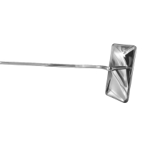 Cupel Mirror with 42" Handle, 4.5" x 2.5" mirror