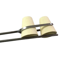 48" Multiple Crucible Pouring Tong 1 x 2 (30-40-45 gram)