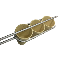 48" Multiple Crucible Pouring Tong 1 x 3 (30-40-45 gram)