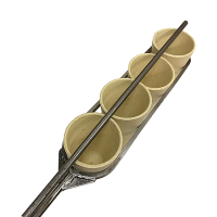 48" Multiple Crucible Pouring Tong 1 x 4 (30-40-45 gram)