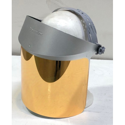 OBERON Heat Reflective Face Shields- Extra Dark Green/Gold