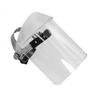 OBERON Clear Scratch Resistant Polycarbonate Face Shield with Ratchet Headgear