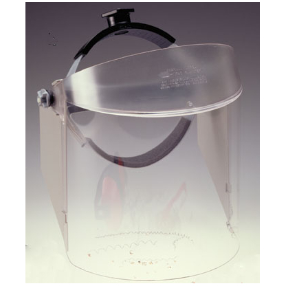 OBERON Clear Scratch Resistant Faceshield W/Ratchet Headgear