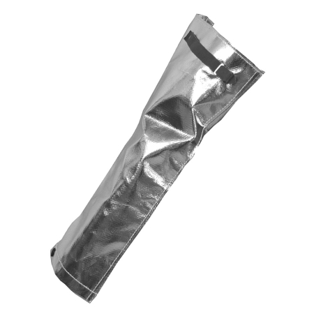 Aluminized Sleeves  18 in long - Wrist Snap & Arm Strap