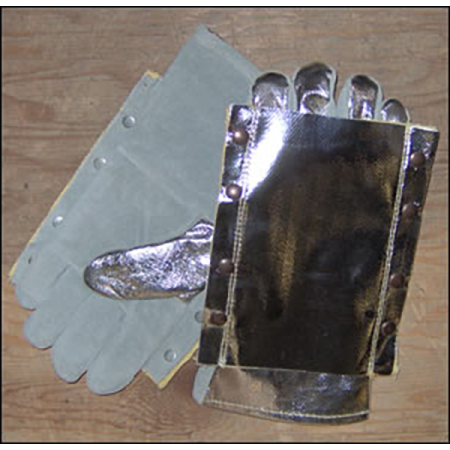 14" Aluminized Gloves with Double Aluminized Back