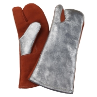 13" Aluminized Leather Combo Mitt