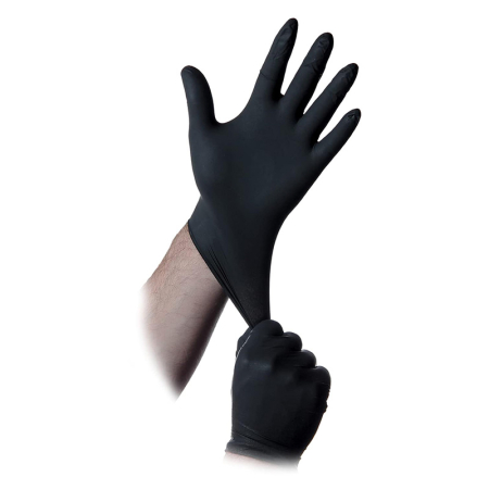Nitrile (Powder-Free) Gloves (Box of 100) -  NEW Black Lightning OHD - Image 3