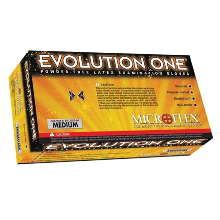Latex Exam Gloves (Box of 100) - Microflex Evolution One - Image 3