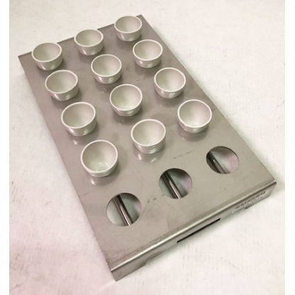 15 Place 10ml Annealing Tray Stainless Steel - 3 x 5