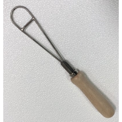 Crucible Flux mixing Whisk Spatula with wood handle
