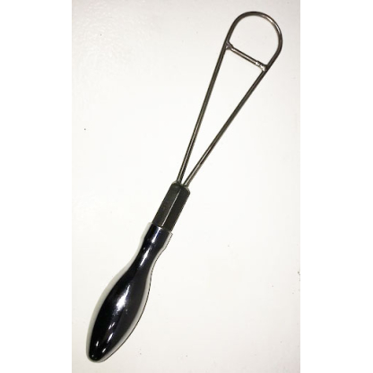 Crucible flux mixing Whisk spatula with steel handle