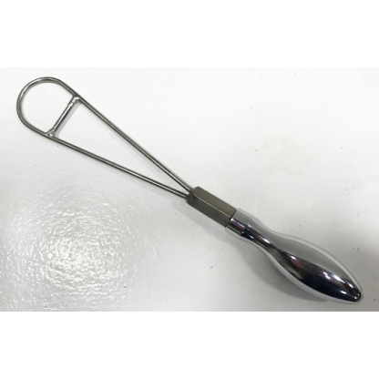 Crucible flux mixing Whisk spatula with steel handle - Image 2