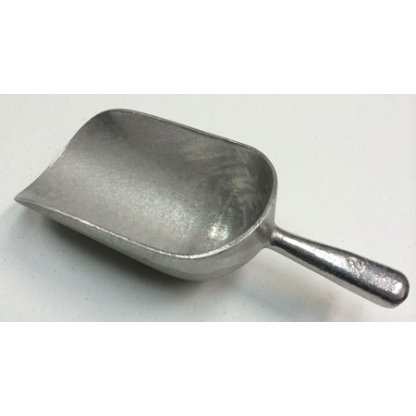 12" Aluminum Material Scoop, Round Nose