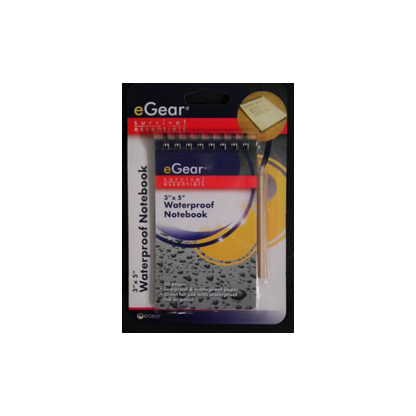 eGear 3" x 5" Waterproof Notebook w/pencil - Image 2