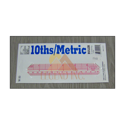 C-thru W-20 10ths Graph/Metric Ruler - 6"/15cm