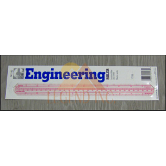 C-thru M-100 Engineers Combo Scale Ruler - 12"/30cm