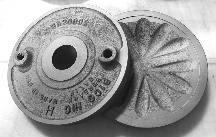 UA 2000R/S Grinding Plates, chrome alloy